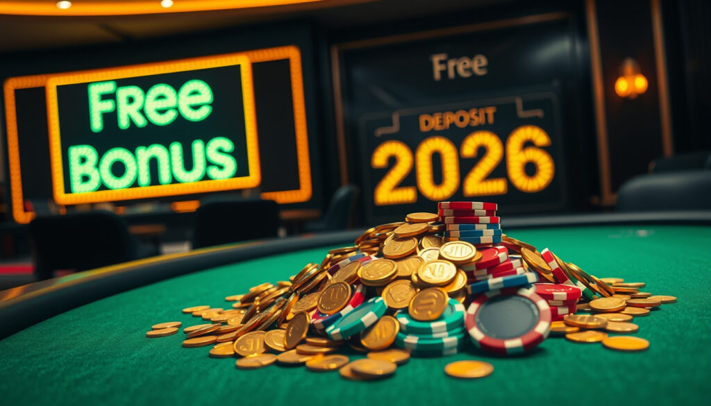 Casino med bonus uten innskudd – gratis penger 2026
